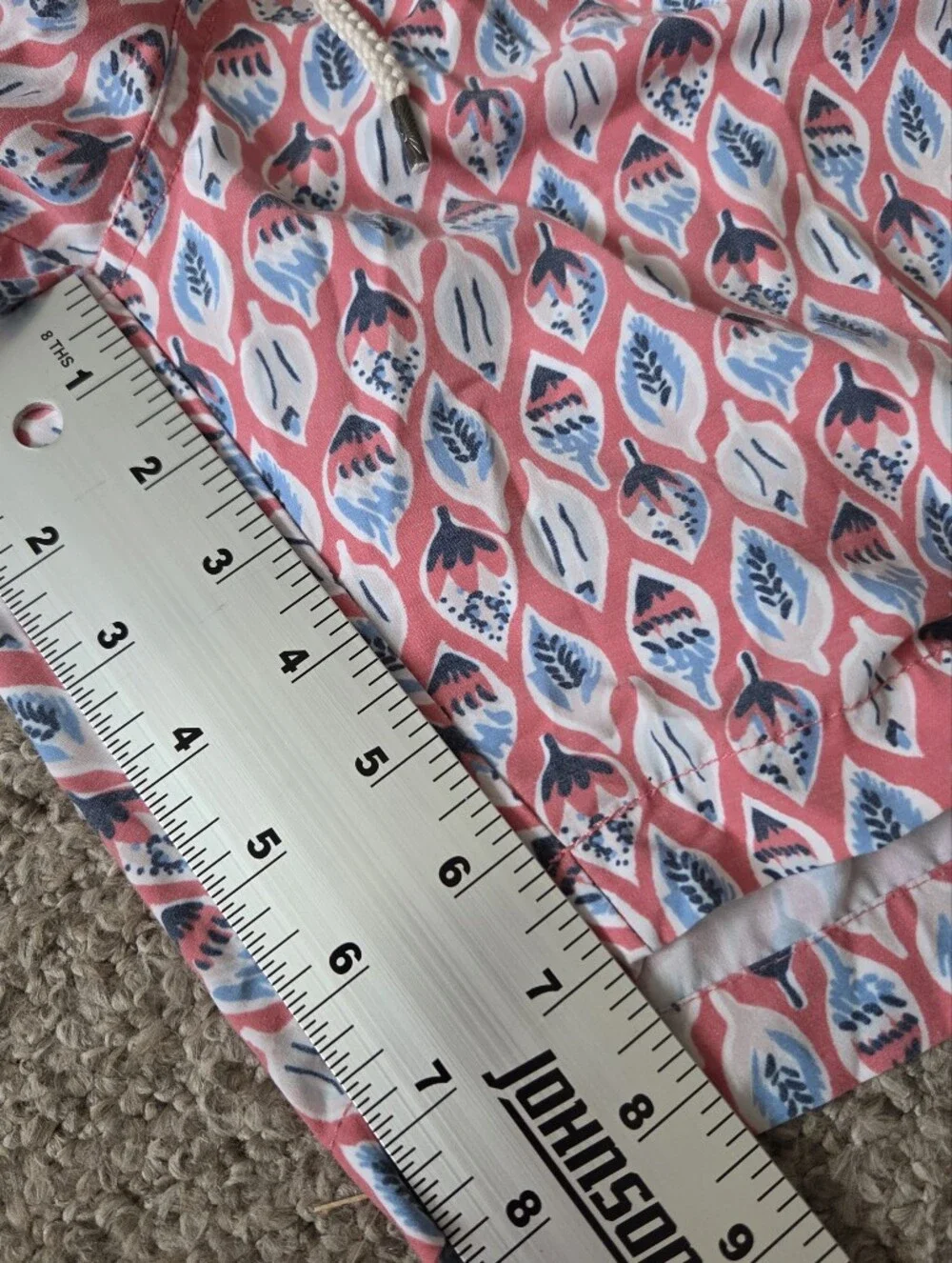 Faherty Men’s Pink‎ Patterned Cotton Shorts